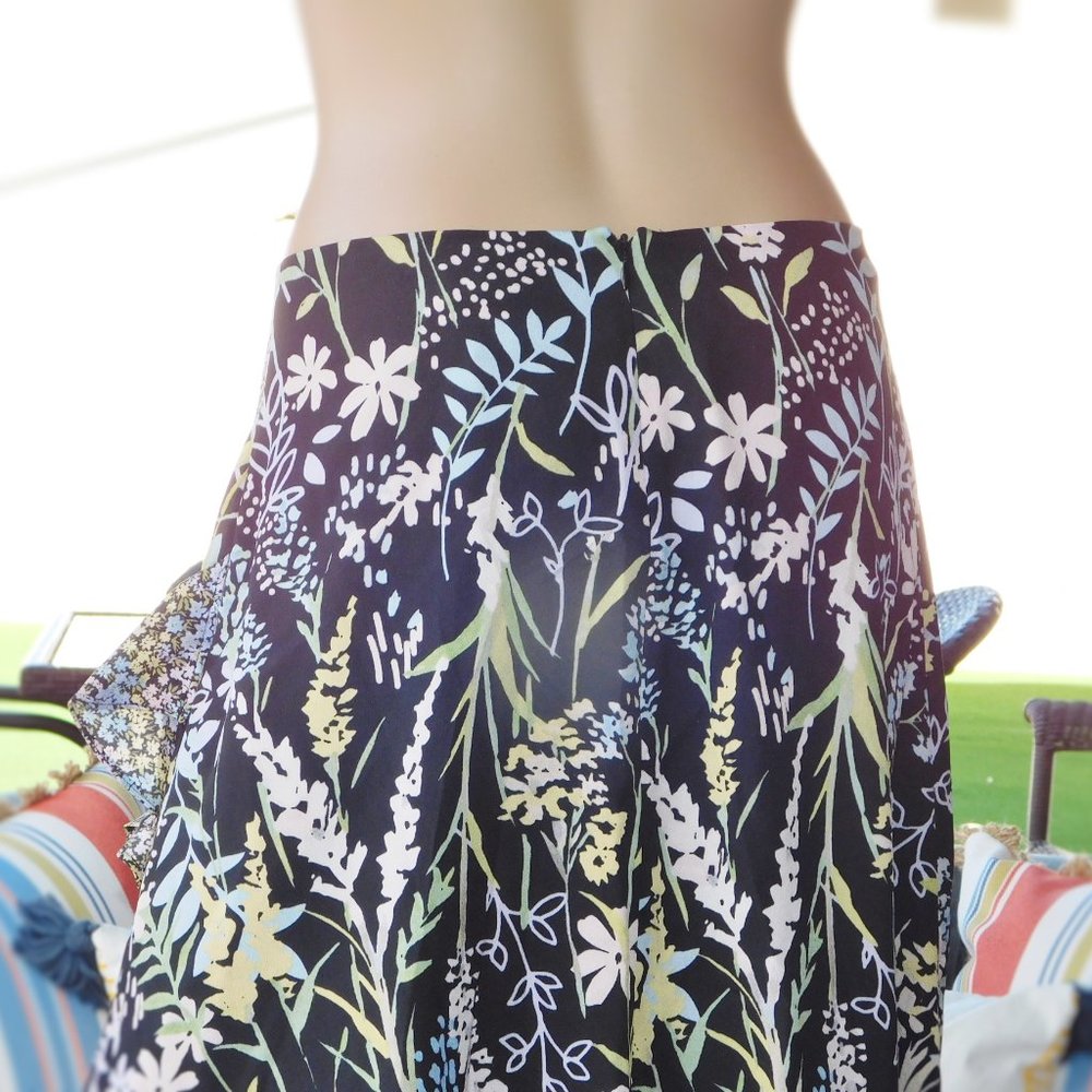 Women’s Calvin Klein Floral Midi Skirt SZ. 4 NEW - Picture 6 of 7